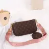 Louis Vuitton Mono Pink Belt Multi Pochette Bag (With Box)
