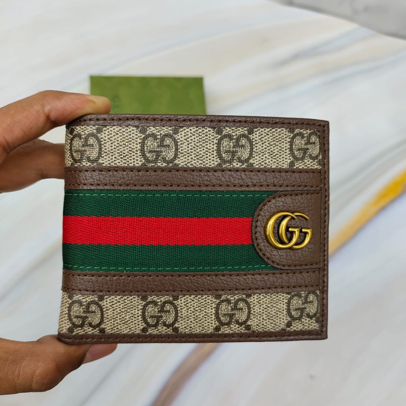 Gucci GG Ophidia Brown Men's Premium Wallet