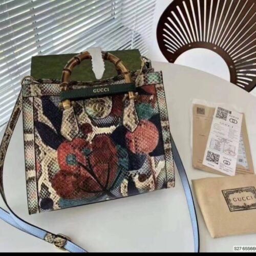 Gucci Diana Python Very Premium Tote Bag (With Box)