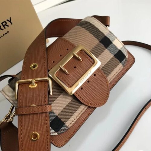 Burberry The Small Buckle Bag Brown (With box)