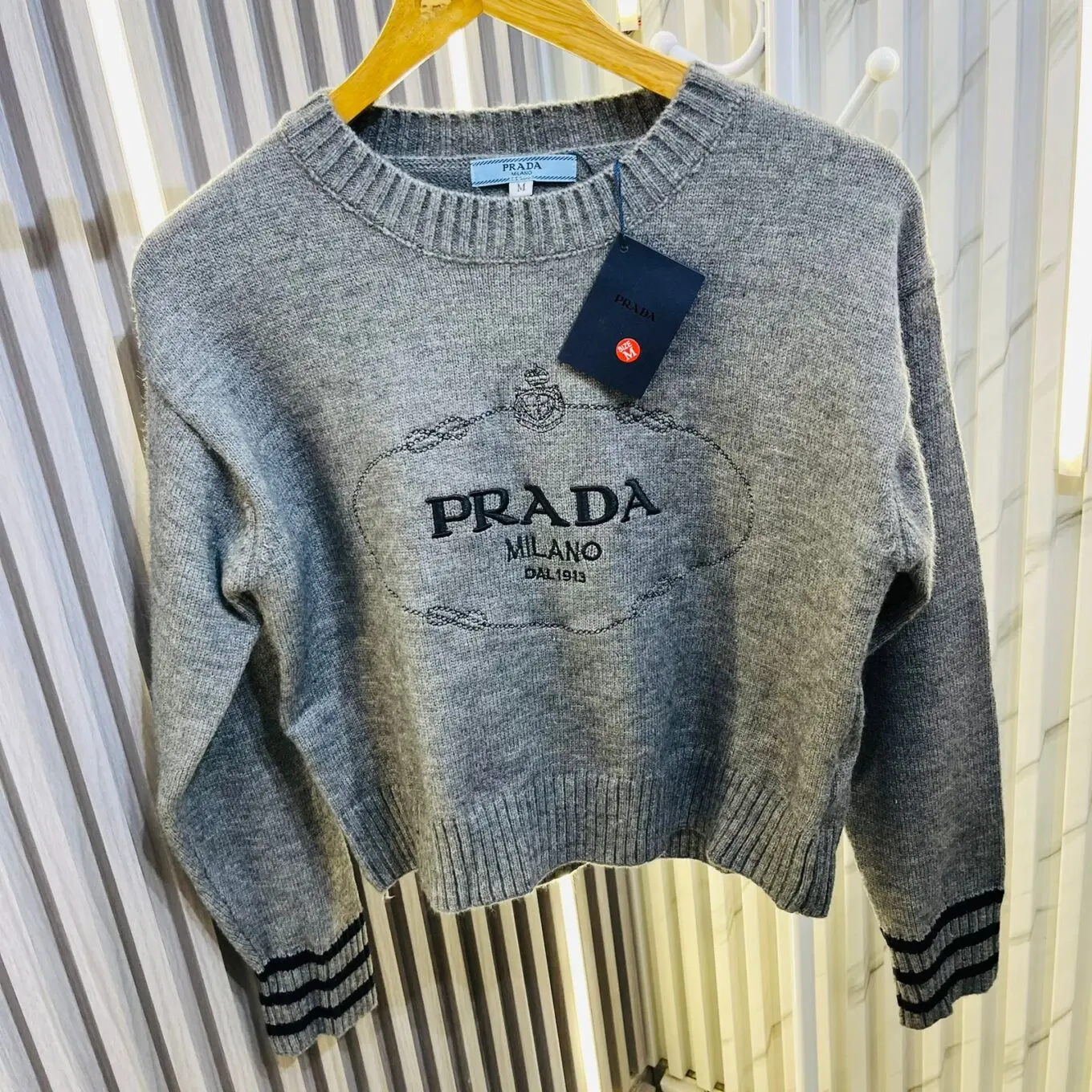 Prada Knitted Full Sleeve Warm Pullover