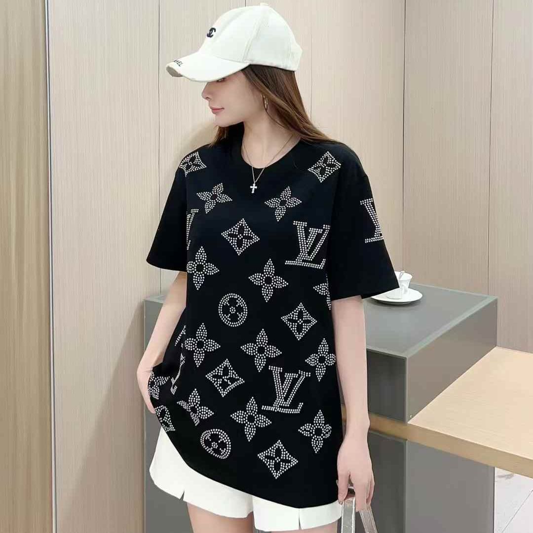 Louis Vuitton Black Oversized T-shirt For Women