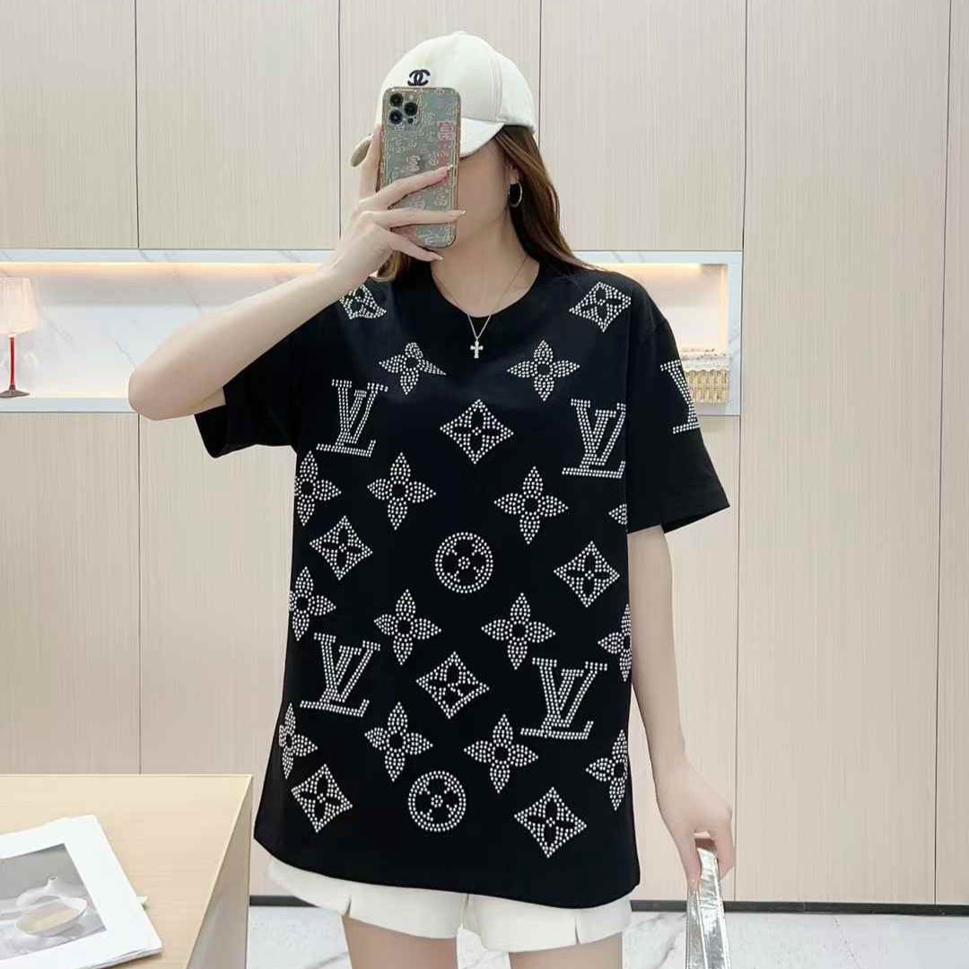 Louis Vuitton Black Oversized T-shirt For Women