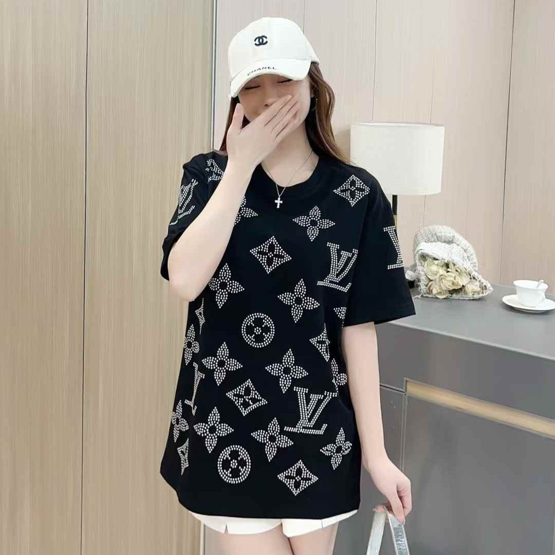 Louis Vuitton Black Oversized T-shirt For Women