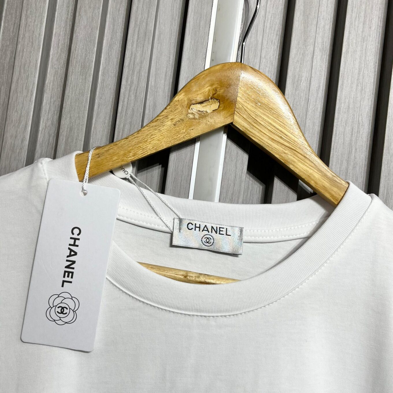 Chanel Flower White Oversized T-shirt For Women