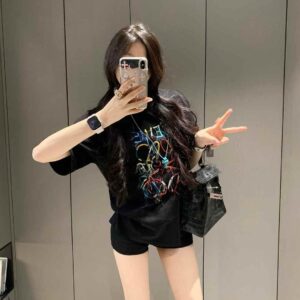 Loewe Black Oversized T-shirt For Women