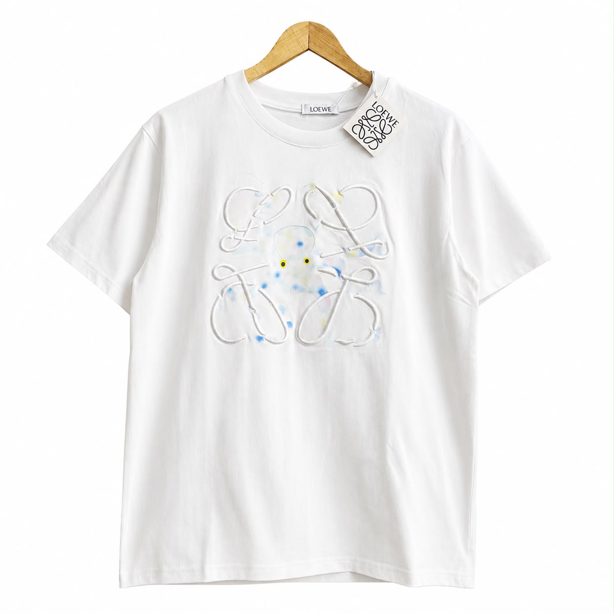 Loewe Octopus White Oversized T-shirt For Women