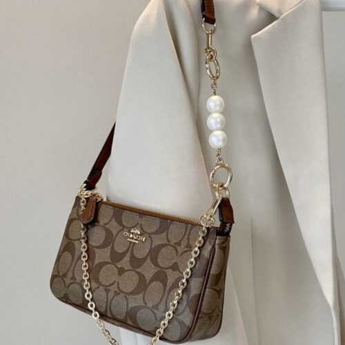 Coach Nolita 19 Apricot Brown Shoulder Bag (With Box)