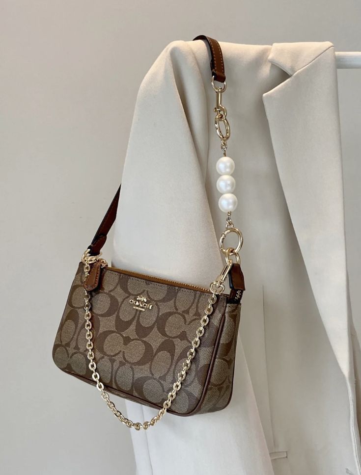 Coach Nolita 19 Apricot Brown Shoulder Bag (With Box)