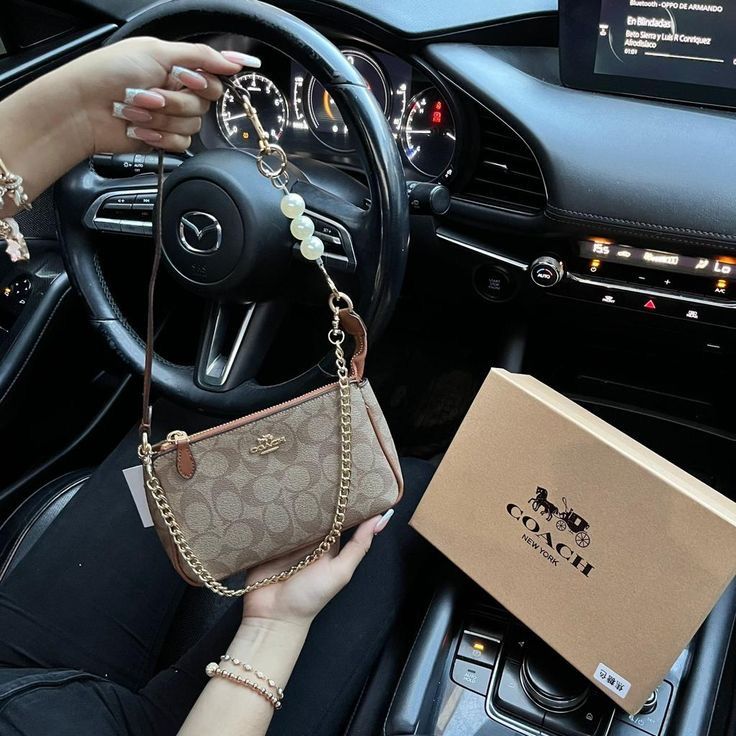 Coach Nolita 19 Apricot Brown Shoulder Bag (With Box)