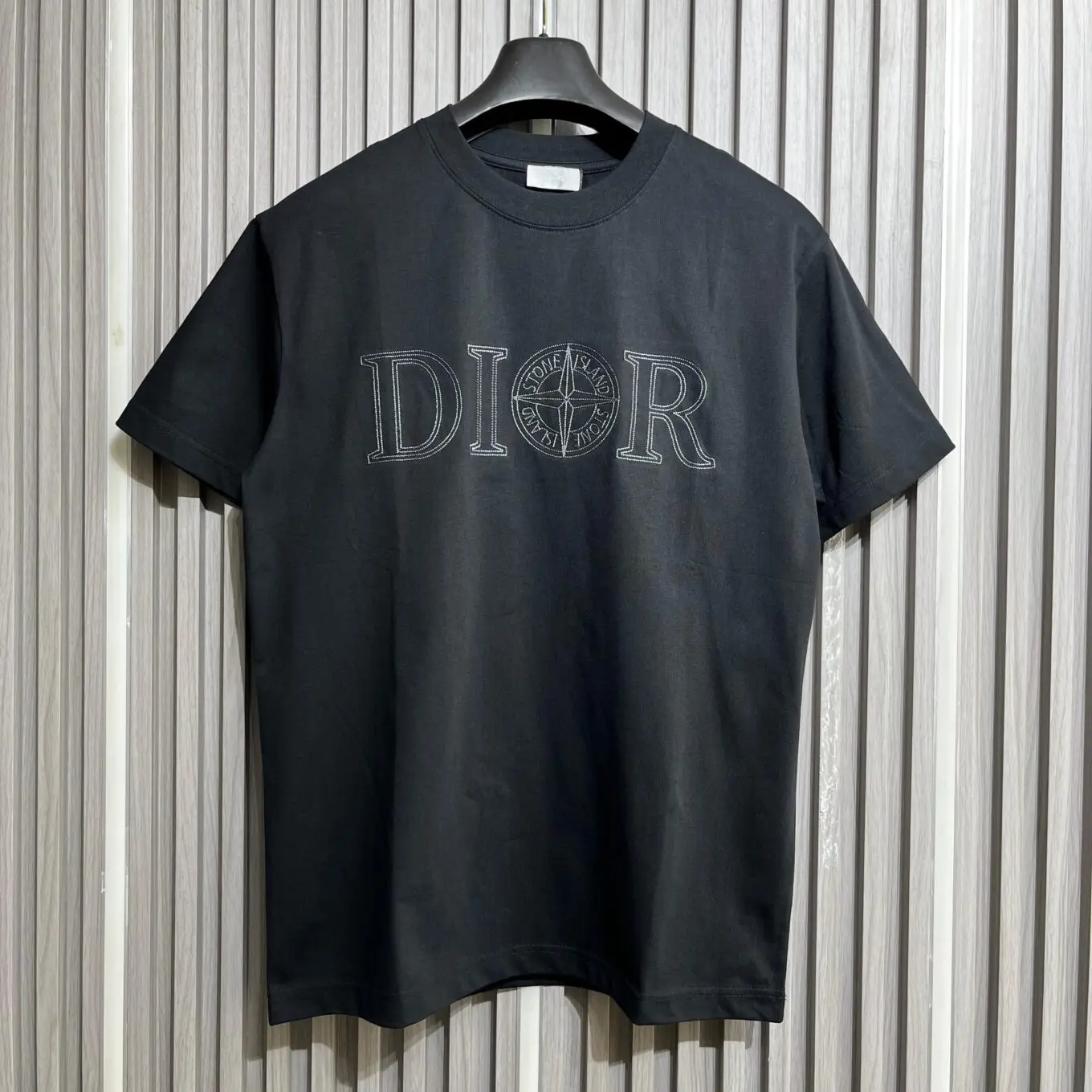 WhatsApp-Image-2025-09-11-at-4.54.12-PM Dior Stone Island Black T-Shirt For Men