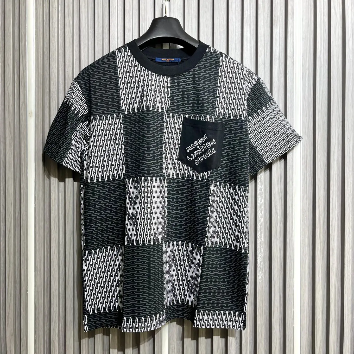 Louis Vuitton Graffic Black Tshirt For Men