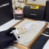 Dolce & Gabbana Cat-Eye Sunglasses White Frame with Gold DG Logo