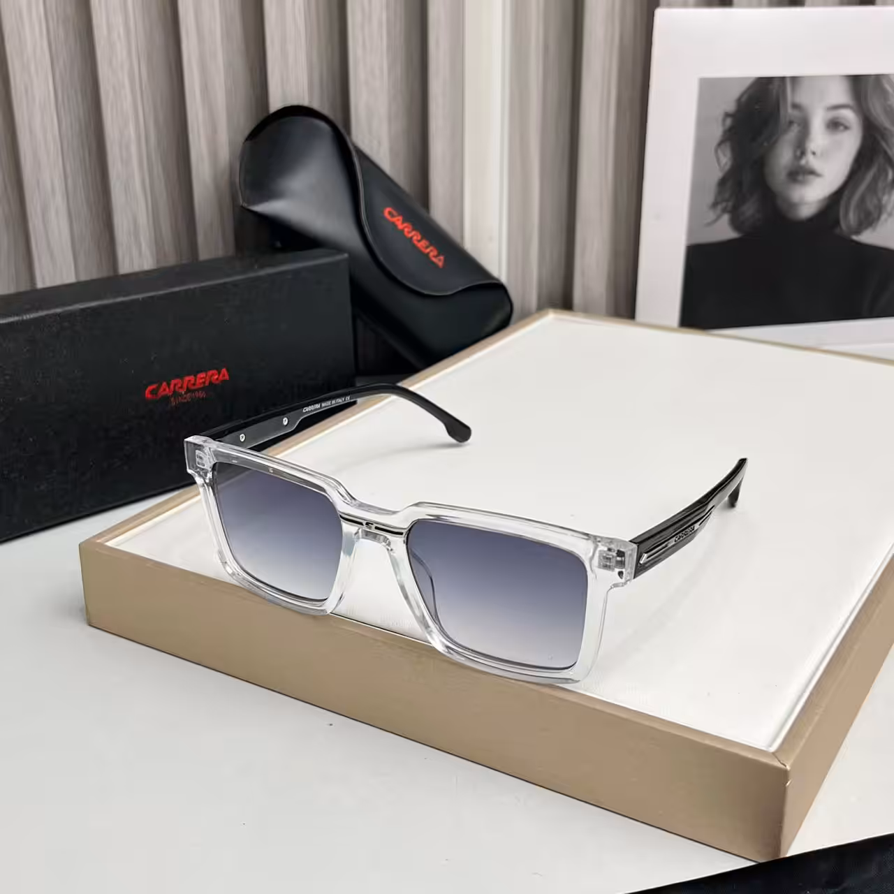 WhatsApp Image 2025-11-20 at 6.55.04 PM Carrera Crystal Clear Gradient Square Sunglasses