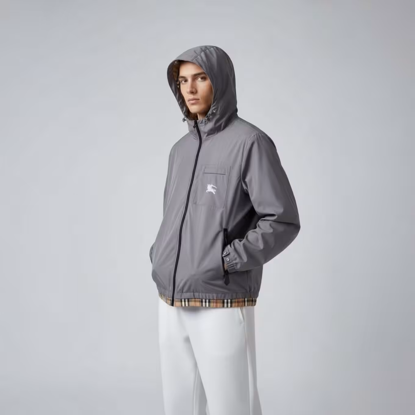 WhatsApp Image 2025-12-22 at 5.41.56 PM Burberry Vintage Grey Hooded Wind Cheater Jacket