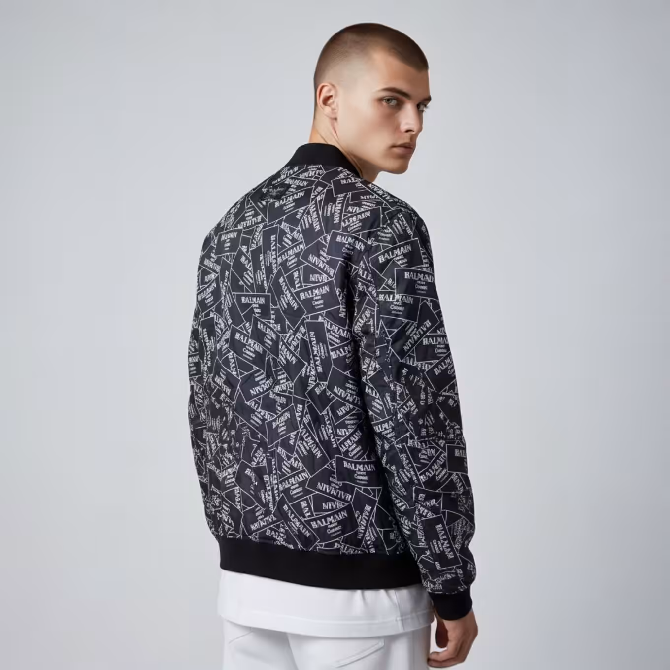 Balmain Monogram Wind Cheater Jacket