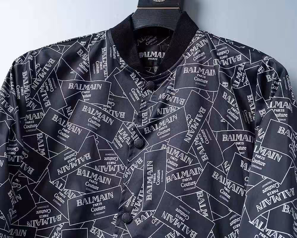 Balmain Monogram Wind Cheater Jacket