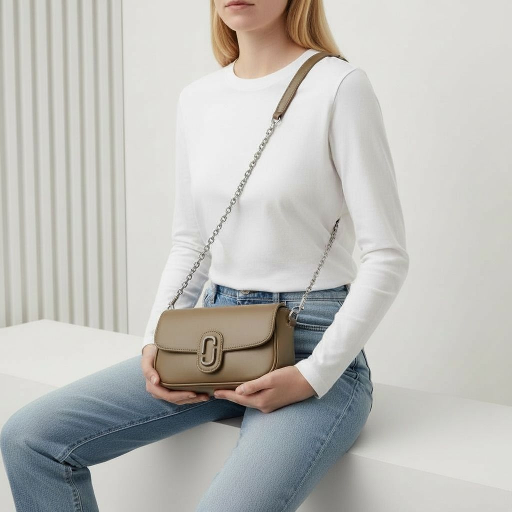 Marc Jacob The Clover Gray Color Sling Bag (With Box)