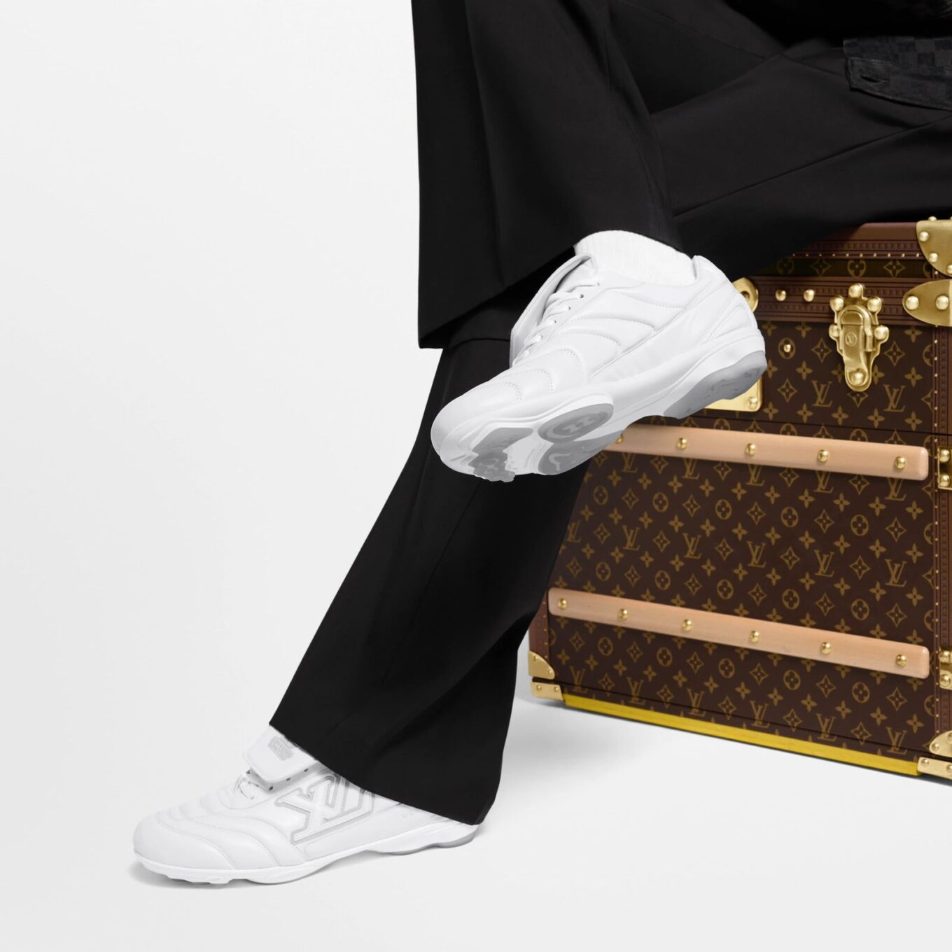 Louis Vuitton Footprint Soccer White Sneaker