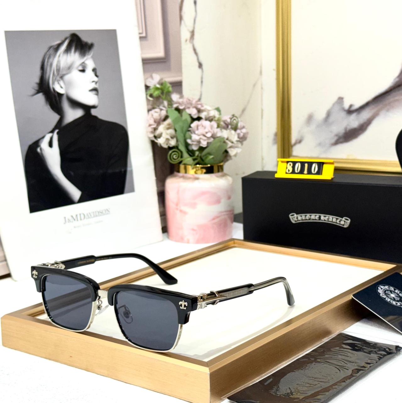 Chromeheart Black Wayfarer Sunglass for Men